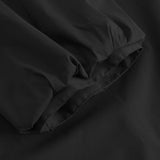 Depeche Clothing Short Abi dress with puff sleeves Dresses 099 Black (Nero)