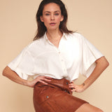 Depeche Clothing Short sleeve oversize Fay shirt Shirts 001 White