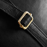 DEPECHE Simple crossover bag in beautiful leather Crossover 099 Black