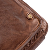 DEPECHE Simple crossover bag in beautiful leather Cross over 133 Brandy