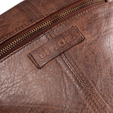 DEPECHE Simple crossover bag in beautiful leather Cross over 133 Brandy