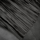 Depeche leather wear Skylar Fringes dress Dress 099 Black
