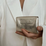 DEPECHE Wallet/credit card holder in soft leather Purse / Credit card holder 108 Champagne