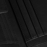 DEPECHE Soft and delicious leather wallet Purse / Credit card holder 099 Black (Nero)