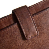 DEPECHE Soft and delicious leather wallet Purse / Credit card holder 133 Brandy