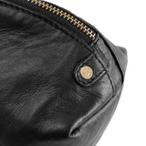 DEPECHE Soft and spacious leather cosmetic bag Accessories 099 Black (Nero)