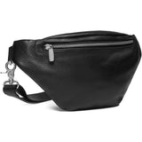 DEPECHE High-quality leather bumbag Bumbag 099 Black (Nero)