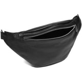DEPECHE High-quality leather bumbag Bumbag 099 Black (Nero)