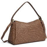 DEPECHE Sofya handwoven calf leather crossover Cross over 250 Dark Taupe