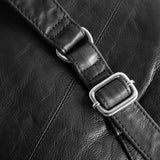 DEPECHE Spacious leather bumbag in classy look Bumbag 099 Black (Nero)