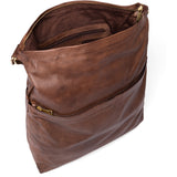 DEPECHE Spacious shoulder bag in nice leather quality Shoulderbag / Handbag 133 Brandy