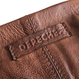 DEPECHE Spacious shoulder bag in nice leather quality Shoulderbag / Handbag 133 Brandy