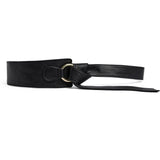 DEPECHE Statement leather waist belt Belts 190 Black/Gold