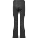 Depeche leather wear Stretch flare pants in soft leather quality Pants 129 Dark grey