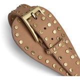 DEPECHE Studded waist belt Belts 156 Camel