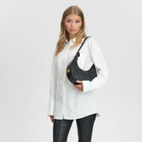 DEPECHE Stylish handbag Cross over 099 Black (Nero)