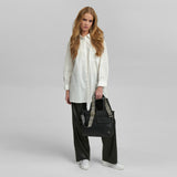 DEPECHE Stylish shoulder bag with adjustable canvas strap Shoulderbag / Handbag 099 Black (Nero)