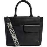 DEPECHE Stylish shoulder bag with adjustable canvas strap Shoulderbag / Handbag 099 Black (Nero)