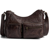 DEPECHE Stylish shoulderbag in soft leather quality Shoulderbag / Handbag 068 Winter brown