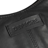 DEPECHE Stylish shoulderbag in soft leather quality Shoulderbag / Handbag 190 Black / Gold