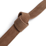 DEPECHE Suede Waist Belt Belt 327 Dark Camel