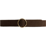 DEPECHE Suede belt Belts 008 Chocolate