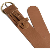 DEPECHE Suede belt Belts 014 Cognac