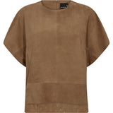 Depeche leather wear Suede blouse Blouse 007 Mud