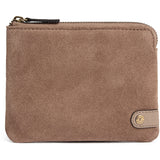 DEPECHE Suede card holder with gold details Purse / Credit card holder 224 Taupe