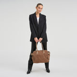 DEPECHE Suede shopper Shopper 224 Taupe