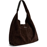 DEPECHE Suede shopper Shoulderbag / Handbag 008 Chocolate
