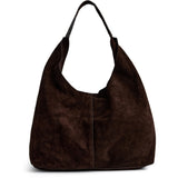 DEPECHE Suede shopper Shoulderbag / Handbag 008 Chocolate