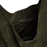 DEPECHE Suede shopper Shoulderbag / Handbag 049 Army Green