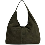 DEPECHE Suede shopper Shoulderbag / Handbag 049 Army Green