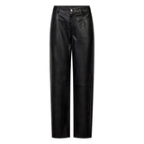 Depeche leather wear Talli MW Straight Leg Full Length Pant Pants 099 Black