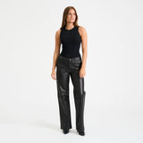 Depeche leather wear Talli MW Straight Leg Full Length Pant Pants 099 Black