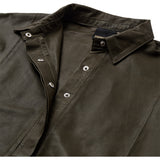 Depeche leather wear Tenna leather shirt Shirt 335 Dark Khaki