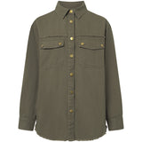 Depeche Clothing Brea cotton shirt Shirts 054 Khaki (Visione)
