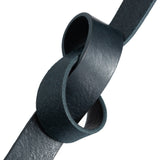 DEPECHE Timeless belt in leather quality Belts 101 Dark blue