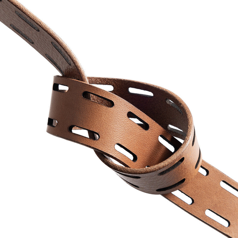 DEPECHE Timeless jeans belt in delicious leather quality Belts 014 Cognac