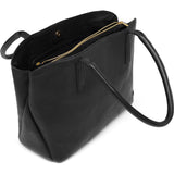 DEPECHE Timeless shopper bag in soft leather quality Shopper 099 Black