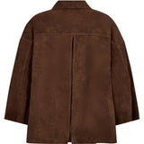 Depeche leather wear Tonja oversize suede shirt Shirt 311 Wood