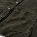 Depeche leather wear Tonja oversize suede shirt Shirt 335 Dark Khaki