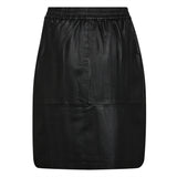 Depeche leather wear Trendy Maria leather skirt Skirts 099 Black (Nero)