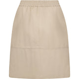 Depeche leather wear Trendy Maria leather skirt Skirts 202 Vanilla