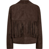 Depeche leather wear Vandana suede jacket with fringes Jackets 217 Deer