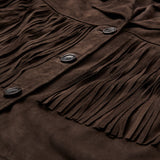 Depeche leather wear Vandana suede jacket with fringes Jackets 217 Deer