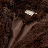 Depeche Clothing Vera faux fur jacket Jackets 015 Brown