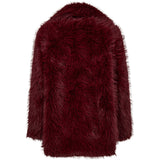 Depeche Clothing Vera faux fur jacket Jackets 279 Burgundy