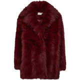 Depeche Clothing Vera faux fur jacket Jackets 279 Burgundy